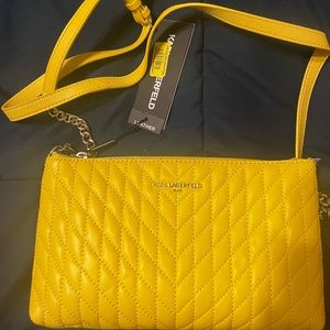 Brand new yellow Karl Lagerfeld handbag!
